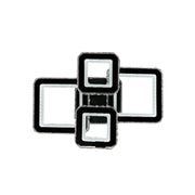 Żyrandol LED z pilotem i kryształem BLAKELY RGB 154 W, 4 kwadraty, światło zimne/ciepłe/neutralne, ściemnialny, czarny