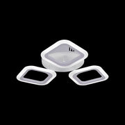Żyrandol LED ERIKA 24W, 3 kwadraty, światło neutralne, biały 