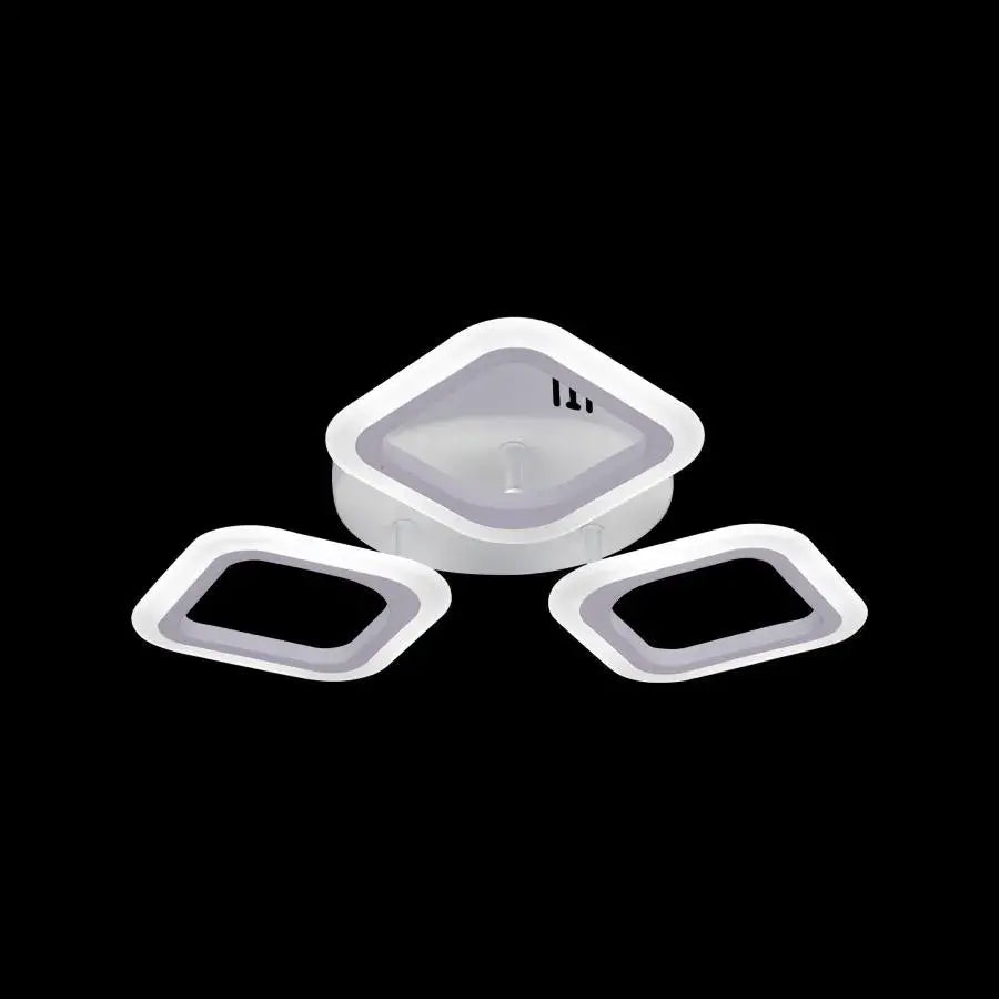 Żyrandol ERIKA LED, 24W, 3 kwadraty, światło neutralne, biały 