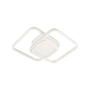 Żyrandol LED DUOFORM 36W, 3 kwadraty, światło zimne/ciepłe/neutralne, biały