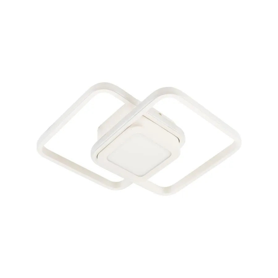 Żyrandol LED DUOFORM 36W, 3 kwadraty, światło zimne/ciepłe/neutralne, biały
