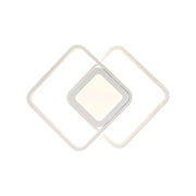 Żyrandol LED DUOFORM 36W, 3 kwadraty, światło zimne/ciepłe/neutralne, biały