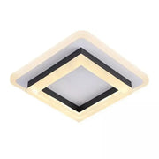 Nowoczesny żyrandol LED 29W, długość 20 cm, kwadratowy, światło zimne/ciepłe/neutralne, czarny
