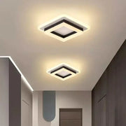 Nowoczesny żyrandol LED 29W, długość 20 cm, kwadratowy, światło zimne/ciepłe/neutralne, czarny