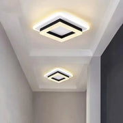 Nowoczesny żyrandol LED 29W, długość 20 cm, kwadratowy, światło zimne/ciepłe/neutralne, czarny