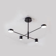 Żyrandol LED GALIOS 48W, 4 elementy, światło zimne/ciepłe/neutralne, czarny