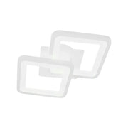 Żyrandol LED GIANI 26W, 2 kwadraty, światło zimne/ciepłe/neutralne, biały