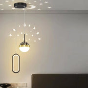 Żyrandol wiszący LED GILONA 42W, światło zimne/ciepłe/neutralne, czarny