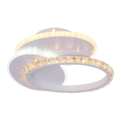 Żyrandol kryształowy LED HOLLANCE 24W, 3 elementy, światło zimne/ciepłe/neutralne, biały 