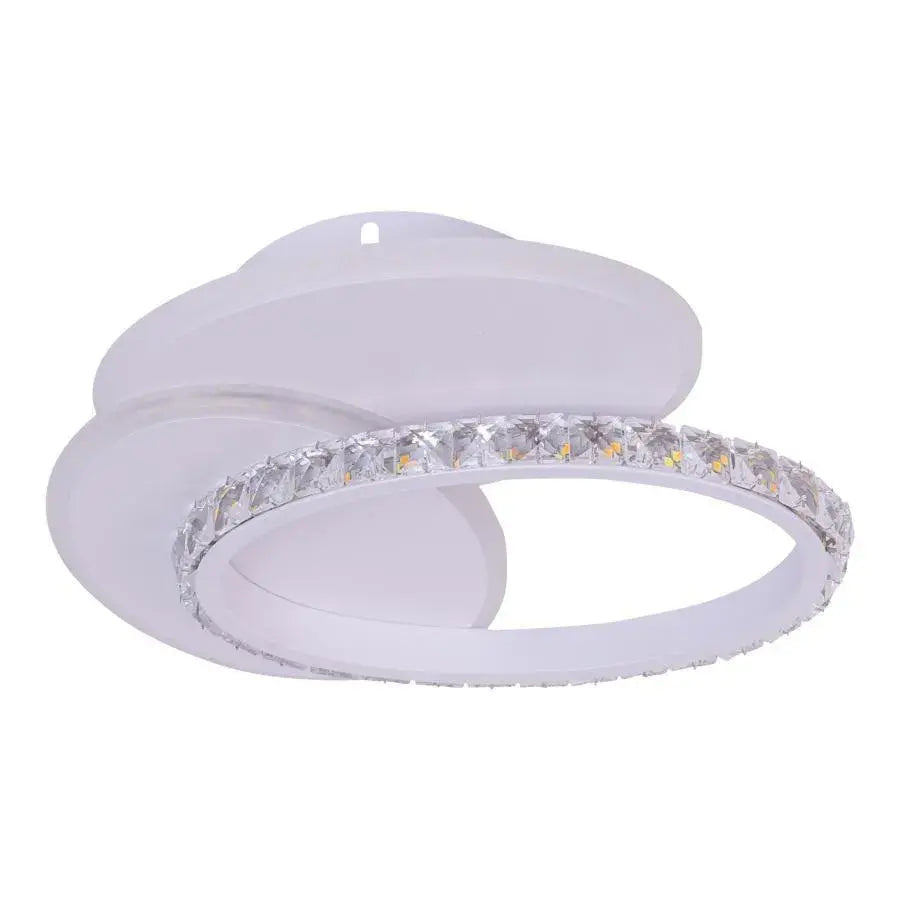 Żyrandol kryształowy LED HOLLANCE 24W, 3 elementy, światło zimne/ciepłe/neutralne, biały 