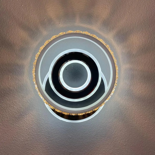 Kryształowy żyrandol LED Inara, 40 W, zimne/ciepłe/neutralne światło, czarny