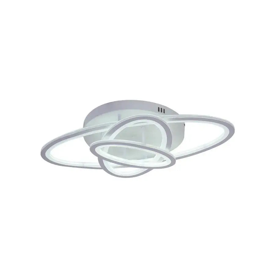Żyrandol LED z pilotem GENTIANA 83W, 3 elipsy, światło zimne/ciepłe/neutralne, ściemnialny, biały 