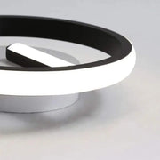 Żyrandol LED VICTORIA 16W, okrągły, światło zimne/ciepłe/neutralne, czarno-biały
