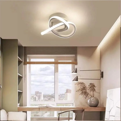 Żyrandol LED VERTEX Flow, 24 W, falisty, zimne/ciepłe/neutralne światło, biały 