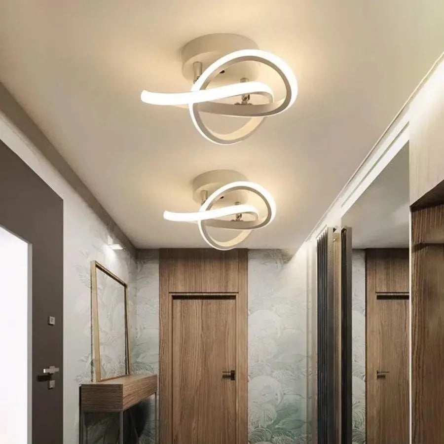 Żyrandol LED VERTEX Flow, 24 W, falisty, zimne/ciepłe/neutralne światło, biały 