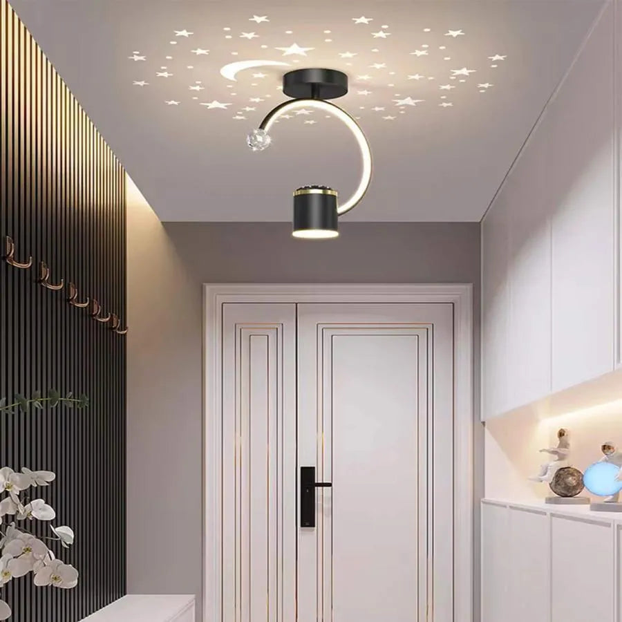 Żyrandol LED Kenia 34W Czarny