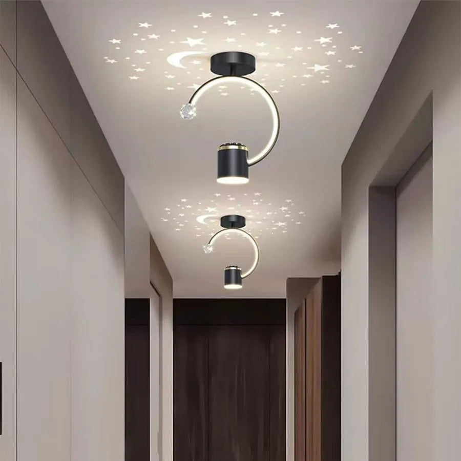 Żyrandol LED Kenia 34W Czarny