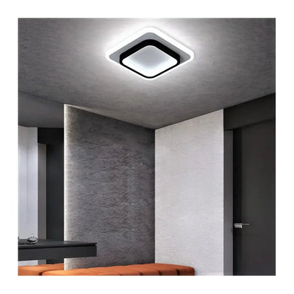 Żyrandol LED Khai 20W Czarny Biały
