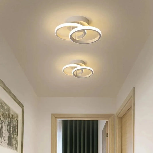 Żyrandol VERTEX Circula LED Overlapping Circles, 44 W, 2 okręgi, zimne/ciepłe/neutralne światło, biały