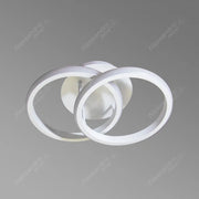 Żyrandol LED VERTEX CIRCULA 24W, 2 okręgi, światło zimne/ciepłe/neutralne, biały