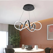 Żyrandol wiszący INFINITY Halo LED z pilotem, 138 W, regulowana wysokość, zimne/ciepłe/neutralne światło, ściemnialny, czarny