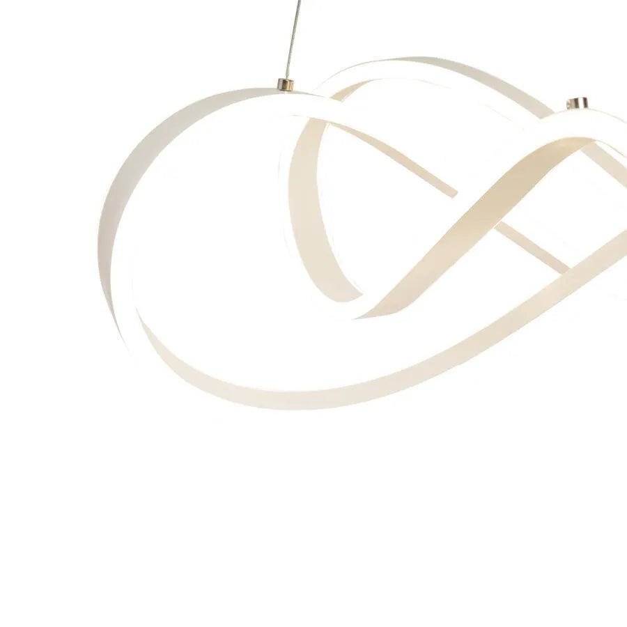 Żyrandol wiszący INFINITY Halo LED z pilotem, 138 W, regulowana wysokość, zimne/ciepłe/neutralne światło, ściemnialny, biały