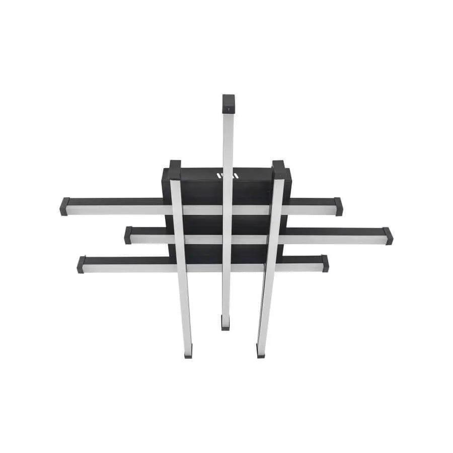Żyrandol LED z pilotem MORA 120 W, 6 elementów, liniowy, światło zimne/ciepłe/neutralne, ściemnialny, czarny