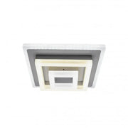 Żyrandol LED MEDEEA 24W, średnica 26 cm, kwadratowy, światło zimne/ciepłe/neutralne, biały
