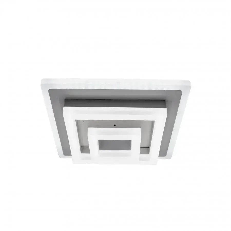 Żyrandol LED MEDEEA 24W, średnica 26 cm, kwadratowy, światło zimne/ciepłe/neutralne, biały