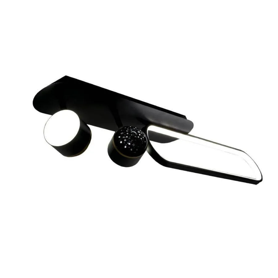 Żyrandol LED MEISSUN 44W, liniowy, światło zimne/ciepłe/neutralne, czarny