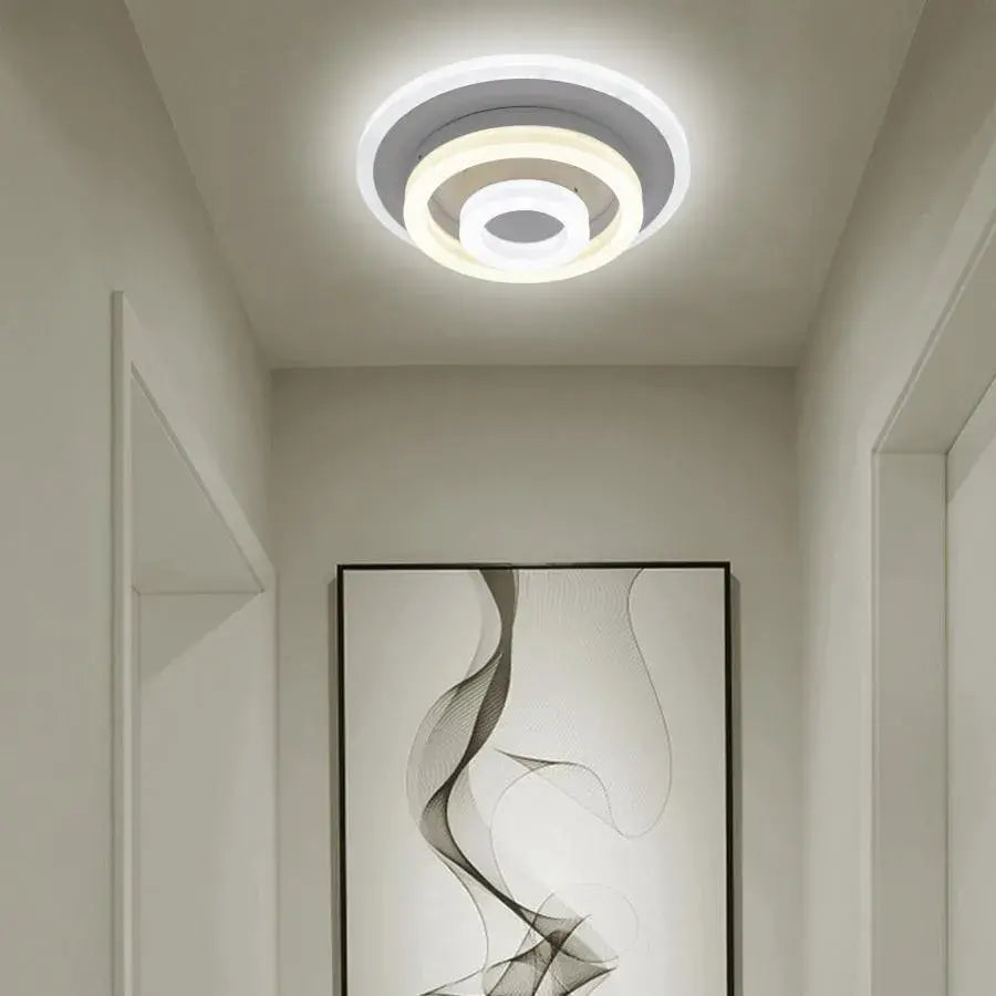 Żyrandol LED MILLIE 24W, średnica 20 cm, okrągły, ciepłe/neutralne światło, biały