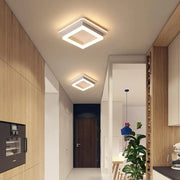 Nowoczesny żyrandol LED 29W, średnica 22cm, kwadratowy, światło zimne/ciepłe/neutralne, biały