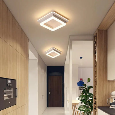 Nowoczesny żyrandol LED 29W, średnica 22cm, kwadratowy, światło zimne/ciepłe/neutralne, biały