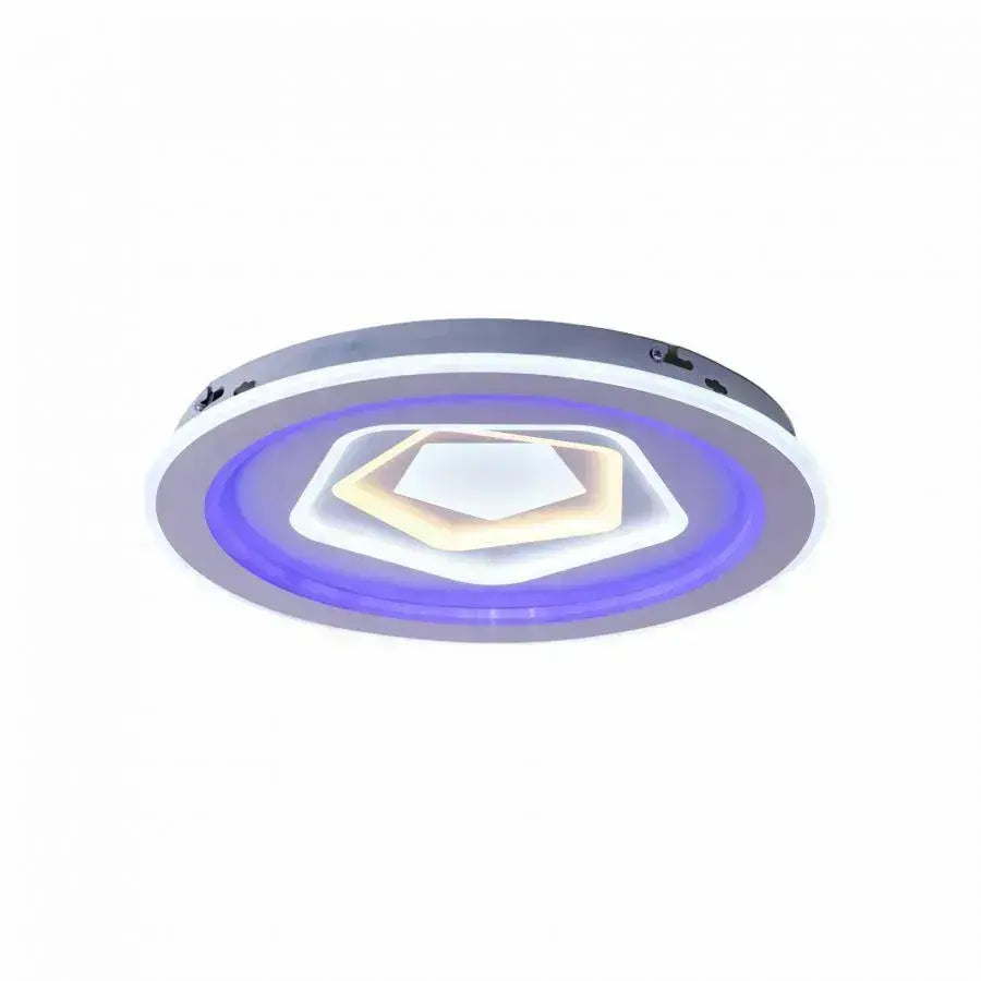 Żyrandol LED z pilotem MEIRA RGB, 180 W, światło zimne/ciepłe/neutralne, ściemnialny, biały