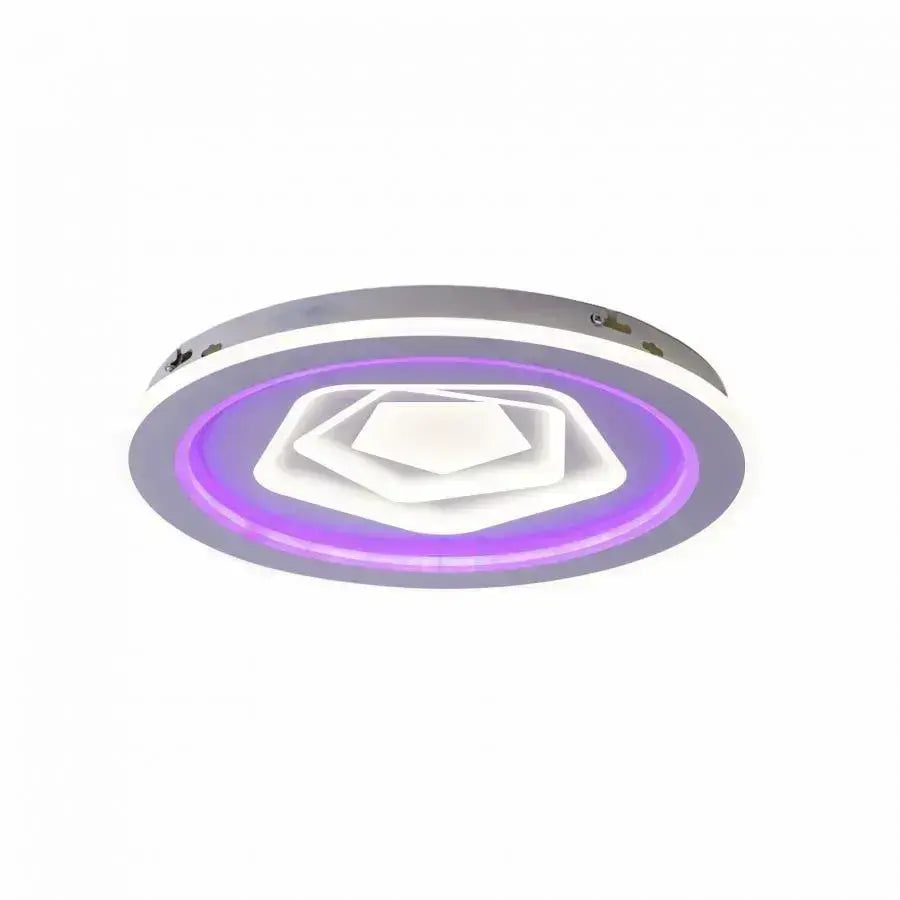 Żyrandol LED z pilotem MEIRA RGB, 180 W, światło zimne/ciepłe/neutralne, ściemnialny, biały