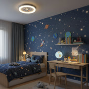 Żyrandol LED ROCKET 49W, średnica 49cm, światło zimne/ciepłe/neutralne, biały niebieski