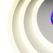 Żyrandol 3D LED NIVARA okrągły, średnica 30 cm, 20 W RGB, biały, zimne/ciepłe/neutralne światło 