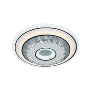 Żyrandol LED z kryształem SERILDA 40W, średnica 20cm, światło zimne/ciepłe/neutralne, kolor biały