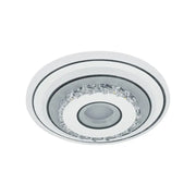 Żyrandol LED z kryształem SERILDA 40W, średnica 20cm, światło zimne/ciepłe/neutralne, kolor biały