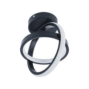 Żyrandol LED VERTEX Gyro Crossed Circles, 42 W, 2 koła, zimne/ciepłe/neutralne światło, czarny