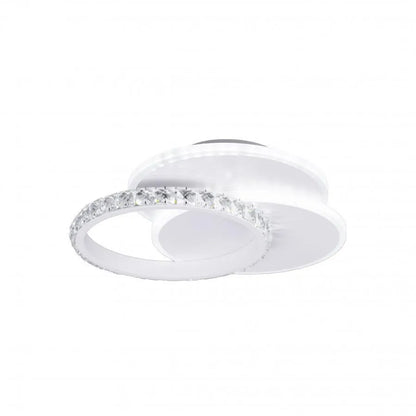 Żyrandol kryształowy LED SOFIA 24W, światło zimne/ciepłe/neutralne, biały