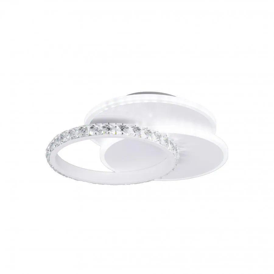 Żyrandol kryształowy LED SOFIA 24W, światło zimne/ciepłe/neutralne, biały