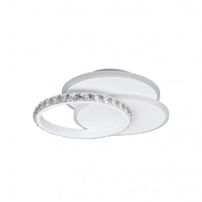 Żyrandol kryształowy LED SOFIA 24W, światło zimne/ciepłe/neutralne, biały