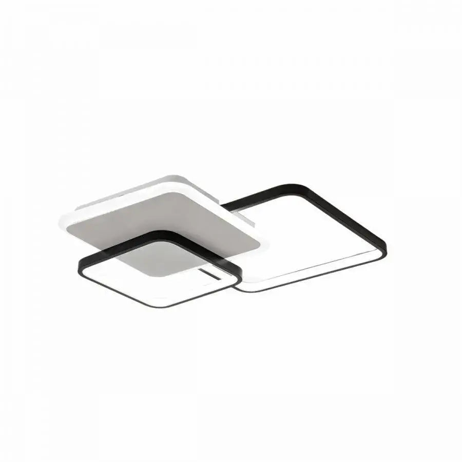 Żyrandol Carolina LED z pilotem, 122 W, ściemnialny, czarny