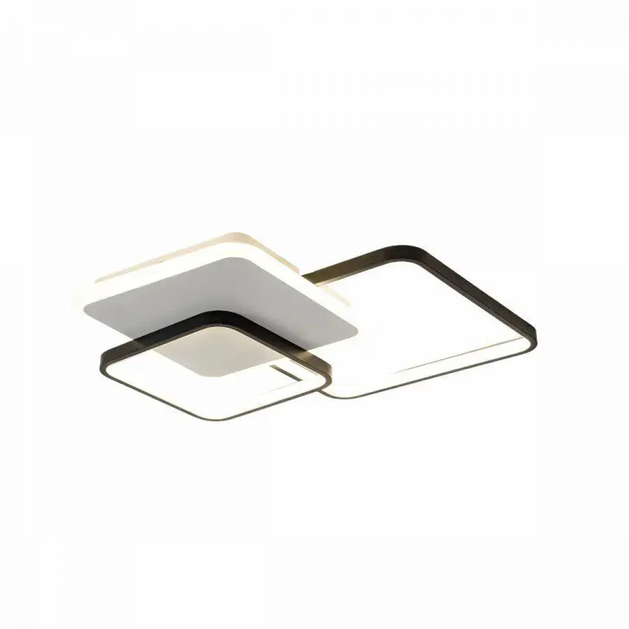 Żyrandol Carolina LED z pilotem, 122 W, ściemnialny, czarny
