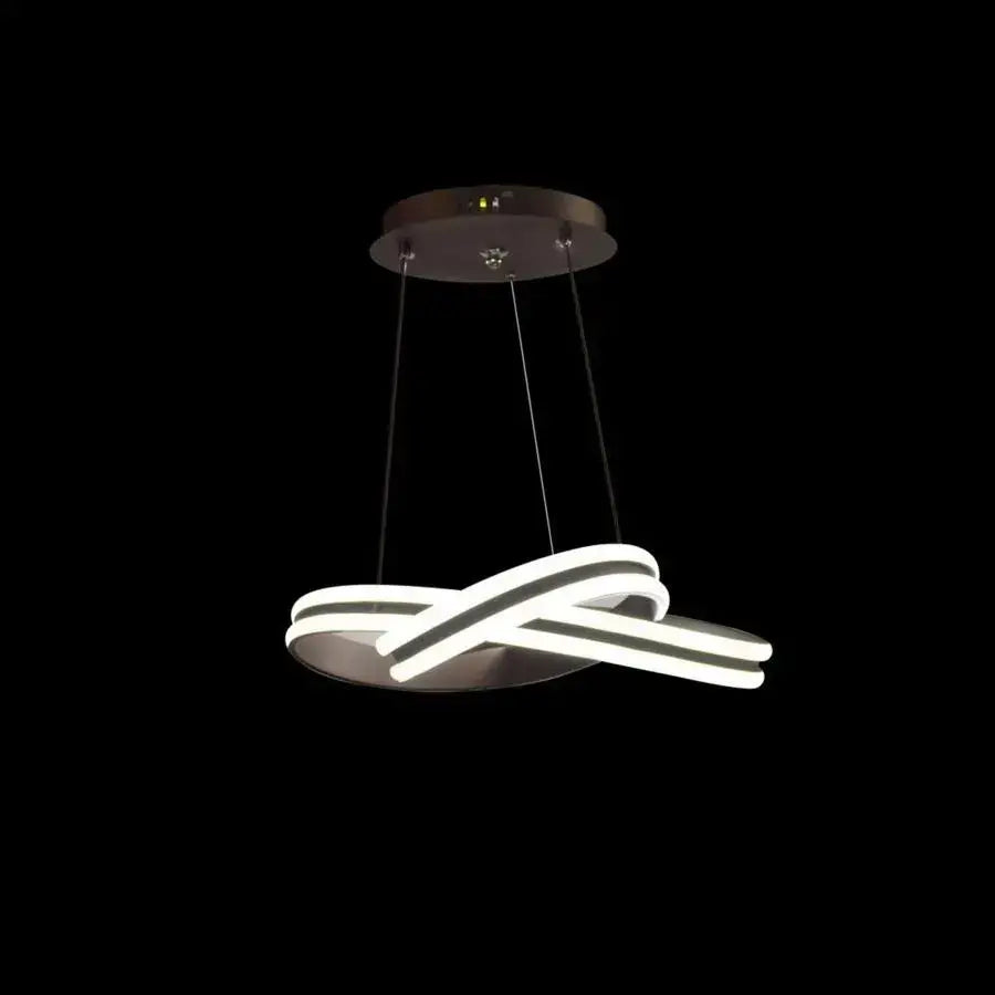 Żyrandol wiszący LED INFINITY LOOP z pilotem, 120 W, regulowana wysokość, zimne/ciepłe/neutralne światło, ściemnialny, czarny