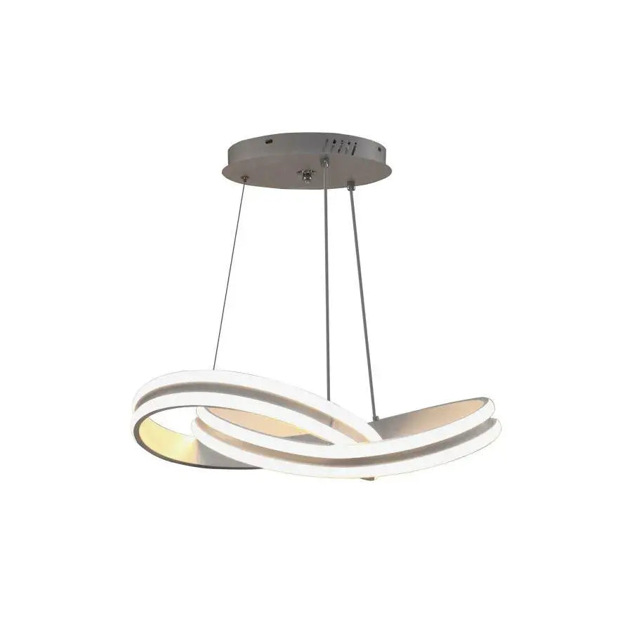 Żyrandol wiszący LED INFINITY LOOP z pilotem, 120 W, regulowana wysokość, zimne/ciepłe/neutralne światło, ściemnialny, biały