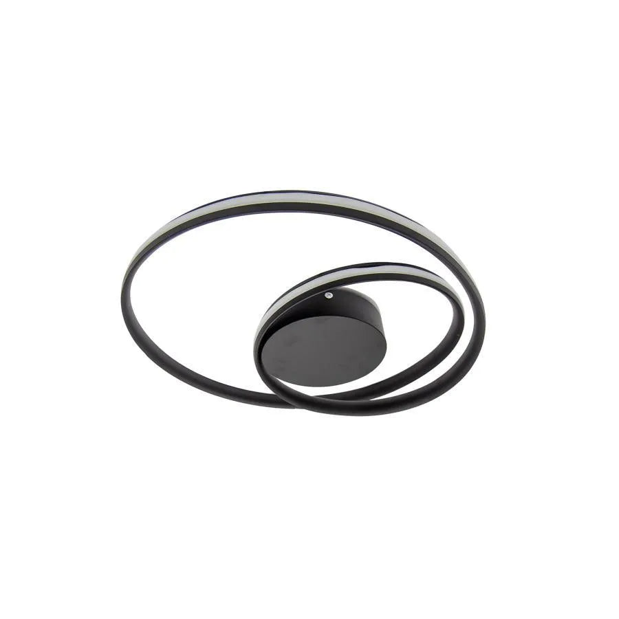 Żyrandol LED z pilotem VECTOR ARCADIA 67W, Światło zimne/ciepłe/neutralne, Ściemnialny, Czarny