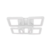 Żyrandol LED z pilotem FELY 80 W, 5 kwadratów, światło zimne/ciepłe/neutralne, ściemnialny, biały 