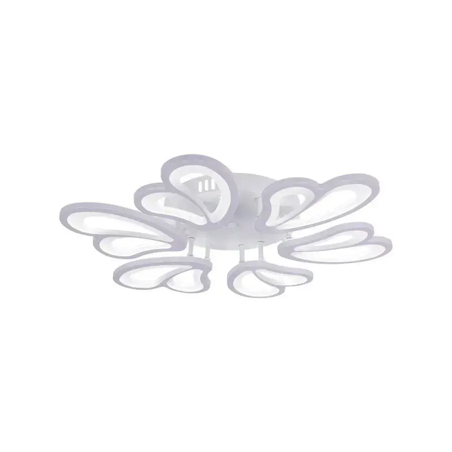Żyrandol LED z pilotem BLOSSOM, 72 W, 6 płatków, zimne/ciepłe/neutralne światło, ściemnialny, biały